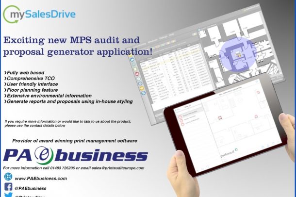 PAe Business, mySalesDrive, SalesDrive, Print Audit, Managed Print Services, TCO