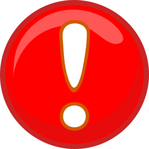 Red exclamation mark